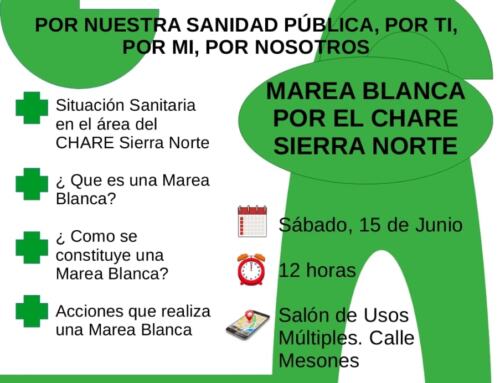Reunión informativa pública este sábado en Cosntantina para hablar sobre «MAREA BLANCA POR EL CHARE SIERRA NORTE»